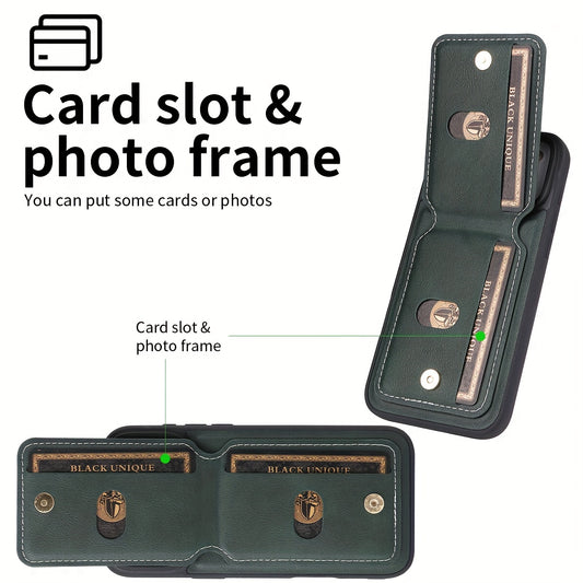 Slim TPU Case with Kickstand & Card Slot – iPhone