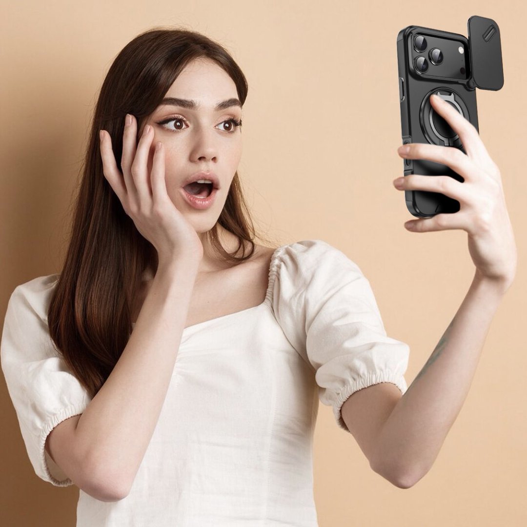 MagSafe 3-in-1 Case – Stand + Sliding Camera Cover for iPhone 17 Series