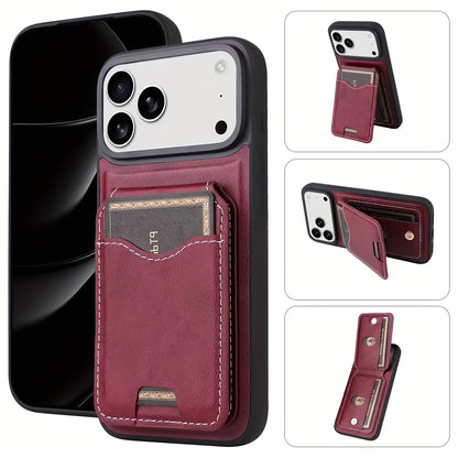 Slim TPU Case with Kickstand & Card Slot – iPhone