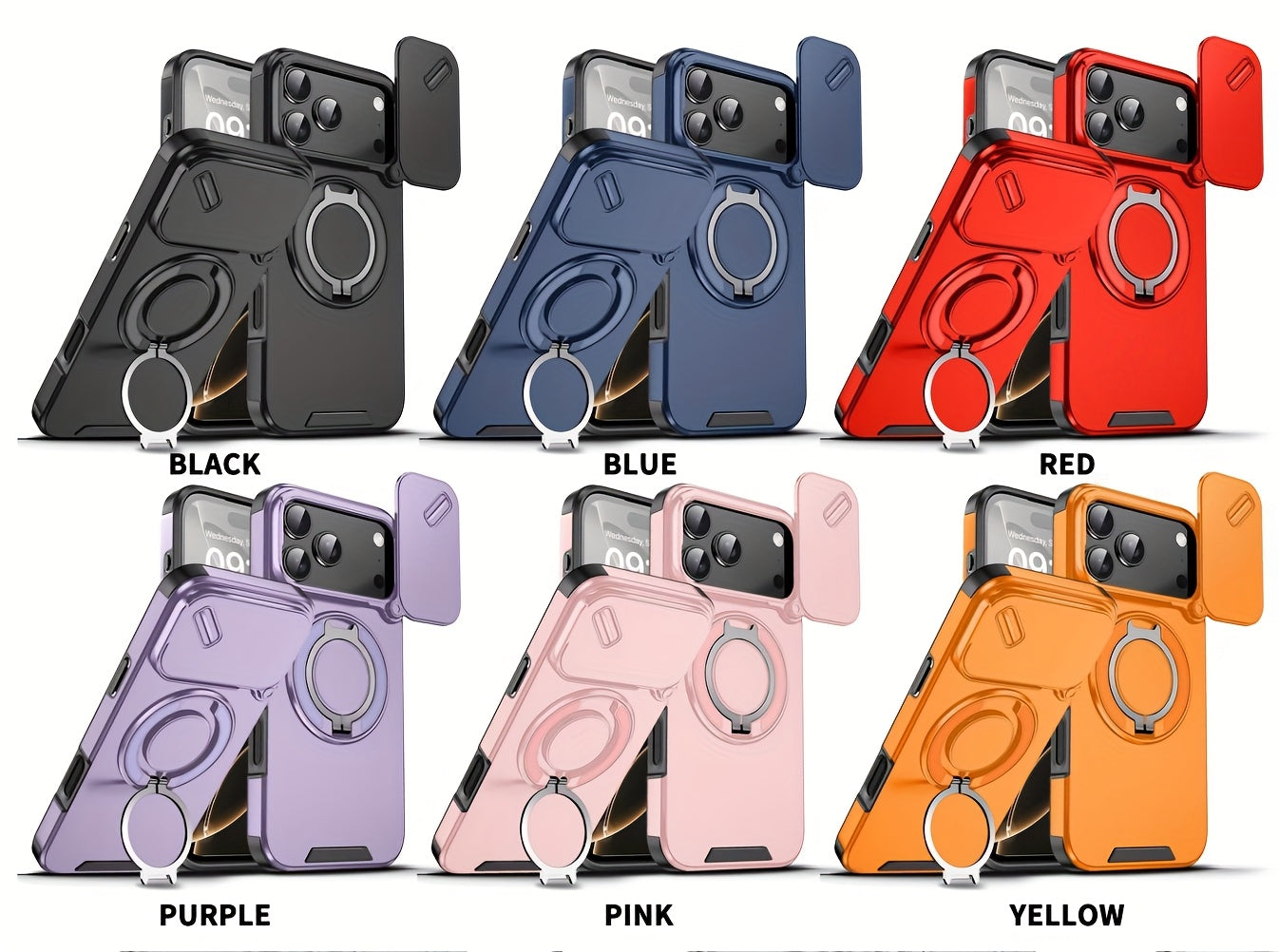 MagSafe 3-in-1 Case – Stand + Sliding Camera Cover for iPhone 17 Series