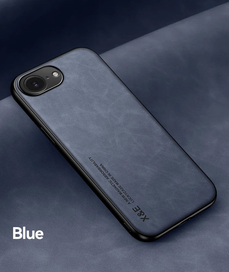 Magnetic Leather Case for iPhone 16e