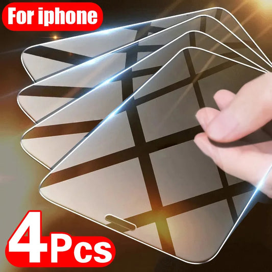 Tempered Glass Screen Protector – 4-Pack (Edge-to-Edge)