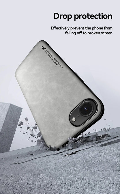 Magnetic Leather Case for iPhone 16e