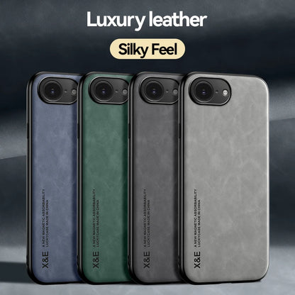 Magnetic Leather Case for iPhone 16e