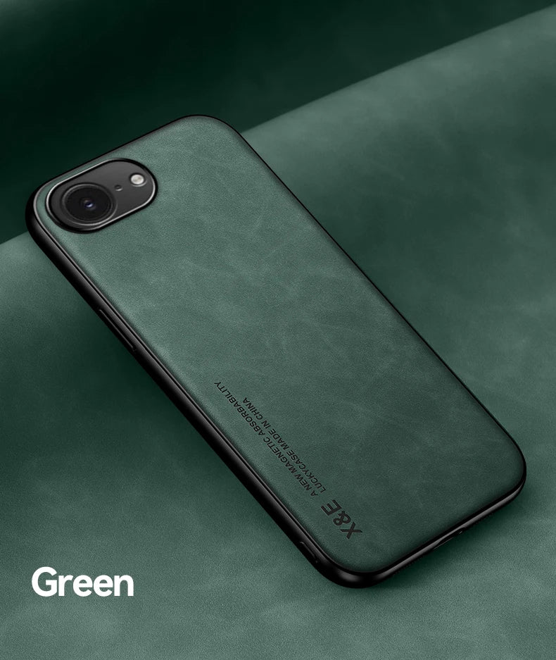 Magnetic Leather Case for iPhone 16e