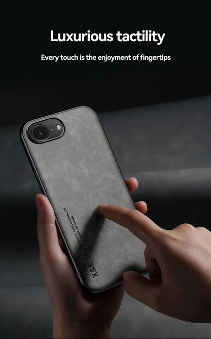 Magnetic Leather Case for iPhone 16e