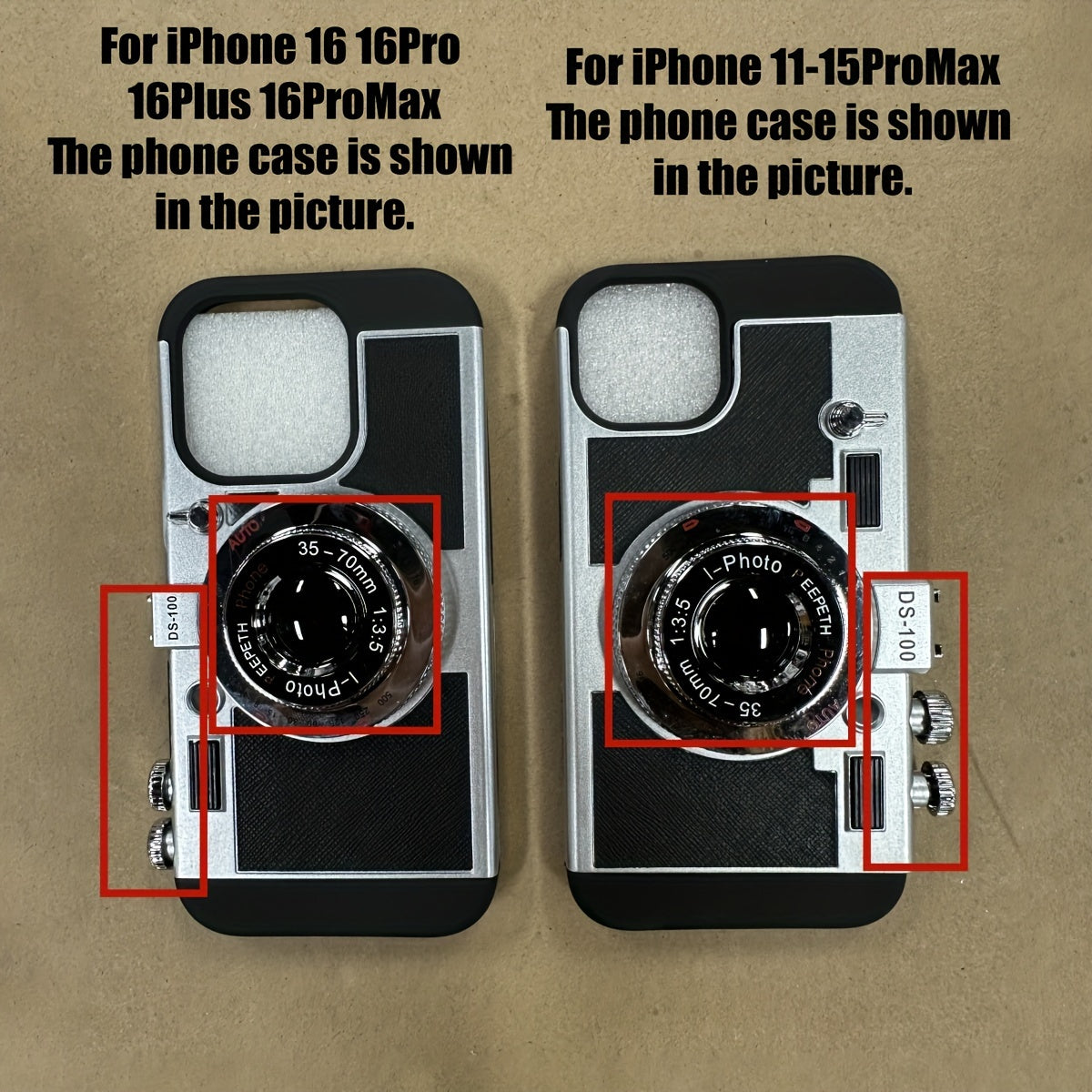 Crossbody Strap Case – 3D Camera Design, Soft TPU for iPhone