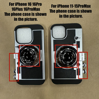 Crossbody Strap Case – 3D Camera Design, Soft TPU for iPhone